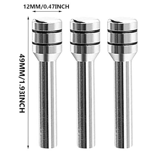 4 Pcs Car Door Lock Knobs, Universal Door Lift Bolt Auto Inner Door Pull Pins Aluminum Alloy Door Lock Pin Cover Modification Door Lock Bolt Pin Cover for Cars, Trucks (Sliver) - Thumbnail 2