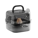 | Habitat Spacieux pour Animal de Compagnie : Ce transporteur pour hamster offre une maison confortable toute l'année avec des zones d'activités multiples. Sa conception à deux niveaux assure une liberté de mouvement optimale à l'intérieur comme à l'extérieur, encourageant les comportements naturels de votre petit animal dans un environnement adapté et polyvalent.
