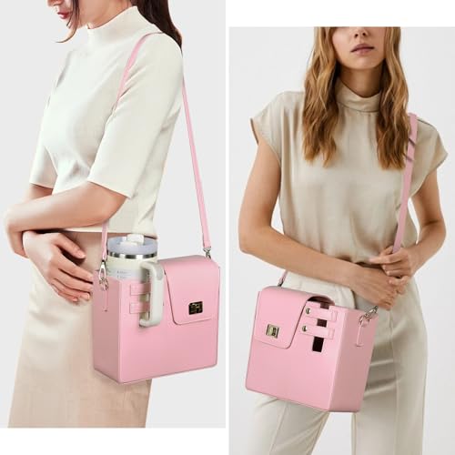 Water Cup Storage Bag Crossbody Bags for Women Cup Holder Tumbler Purse Outdoor Portable Compatible with Most Water Bottles2