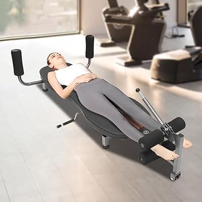Back Stretch Decompression Bench, Inversion Table Back Ligament Workout Bench Stretcher 330 lbs Weight Capacity InLine Back Stretch Bench Upper Decompression Fitness Equipment for Home Office