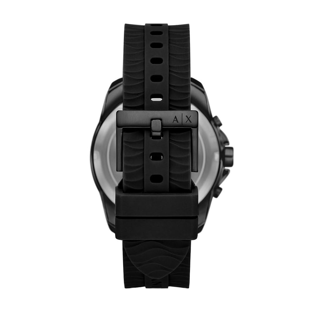 Armani Exchange Orologio per uomo, movimento cronografo al quarzo e cassa da 44 mm con cinturino in silicone