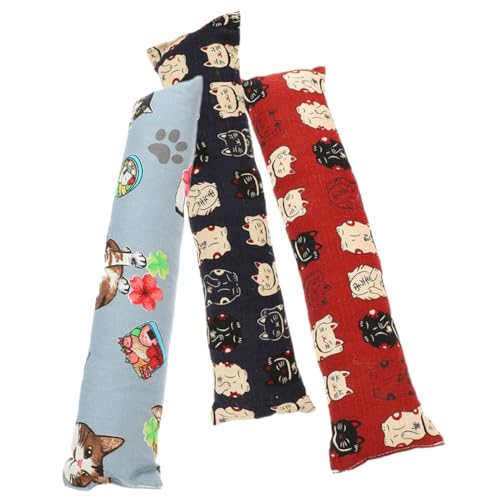 EXAOMBLE 3個猫薄荷抱枕おもちゃ インタラクティブな噛むおもちゃ ペット向けキャットニップ玩具 室内猫の運動不足解消に