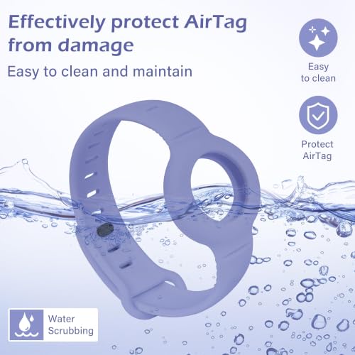 2 Pack Waterproof Bracelet Compatible with Airtag (1 &2nd Gen) for Kid - image 4