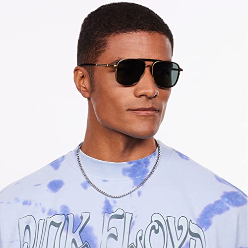 Image of Hip Hop Full Rim Square Branded and Stylish Sunglasses For Men & Women | Polarized and 100% UV Protected | Medium | LK S15200