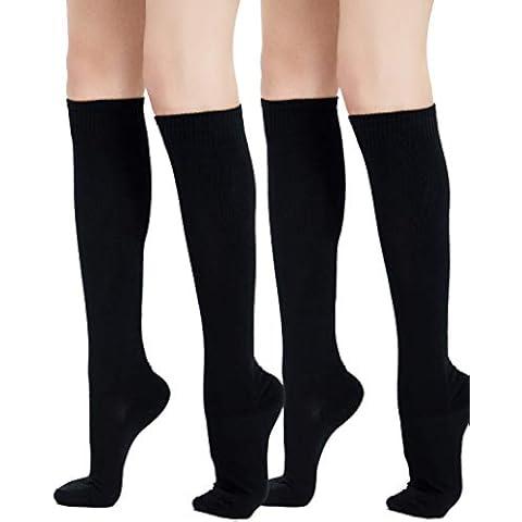 Kayhoma Extra Soft Cotton Knee High Socks Over the Calf Tube Socks - - One Size Cover