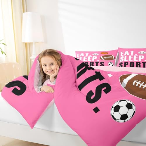 Image of Feelyou Football Comforter Set Full Size for Kids Boys Girls