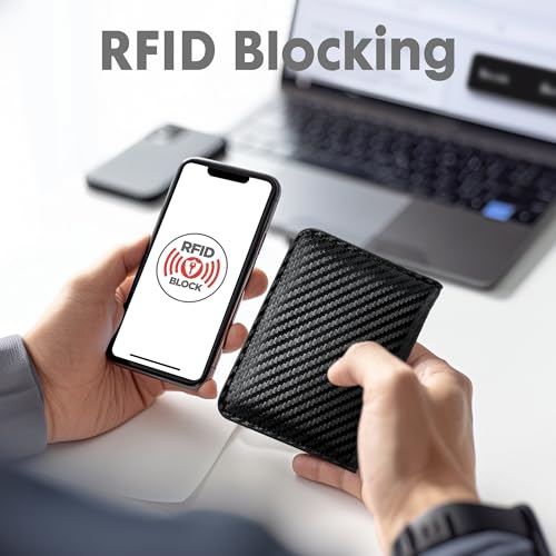 Toughergun 2 Pack Wallet for Men Slim Bifold Thin RFID Blcoking Wallet & Money Clip2