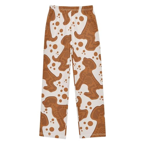 Cookie Skeleton Boys Pants Boys Athletic Pants Long Pant for Boywith Pockets Wide-Leg Size 6-14Y