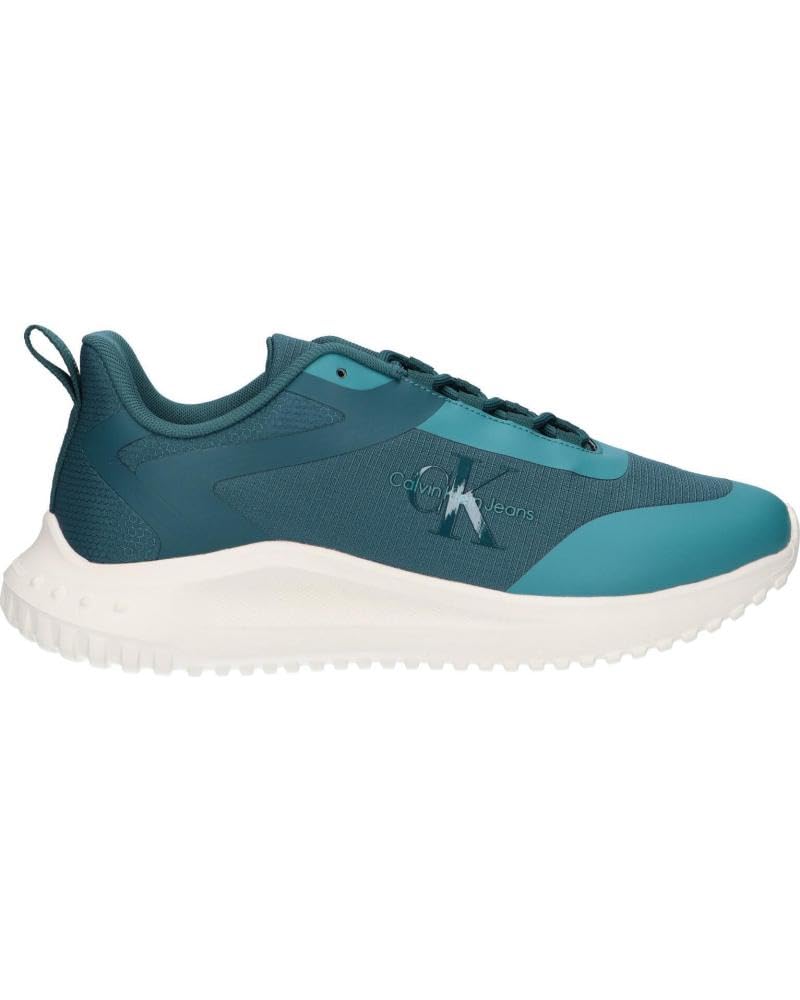 Calvin Klein Zapatillas deporte Ym0ym00968 Eva Runner Low Lace 0g2 Deep Teal-creamy White 44 para Hombre