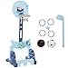 Produktbild HOMCOM Basketballständer Set 4-in-1 Kinder Basketballkorb Sportaktivitätscenter Fußball- /Golfspiel für 3-6 Jahre Kinder höhenverstellbar Blau 58 x 56 x 154 cm