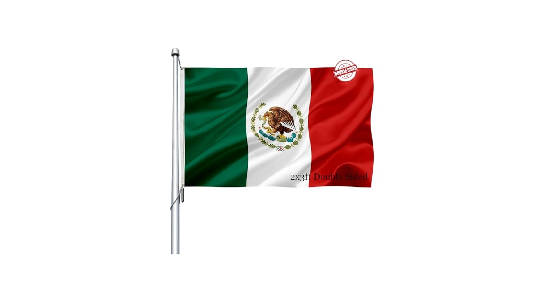 meico*.。♡　0329 Amazon.com : Mexico MX Flag 2x3 Outdoor Double Sided - Vivid