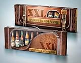 Kalea | Hopfenkoffer XXL | 12 x 0,33l Bierspezialitäten aus Privatbrauereien | Biergeschenke für Bierliebhaber | Weihnachten | Lederoptik | Biergeschenk für Bierliebhaber