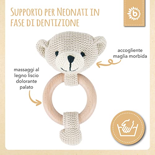 Bieco | sonaglio neonato 0-3 mesi | anelli neonato...