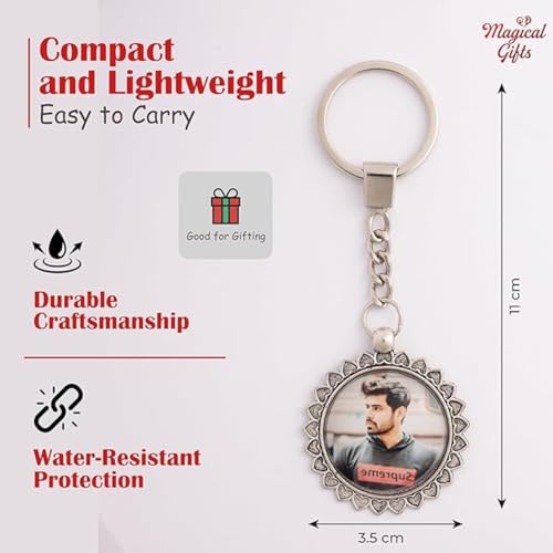 Image of magical gifts Customized Keychains, Unique Personalized Key RIngs and Charms with Your Photos /Name /Design for Bags /Bikes /Car and Gifting Purposes