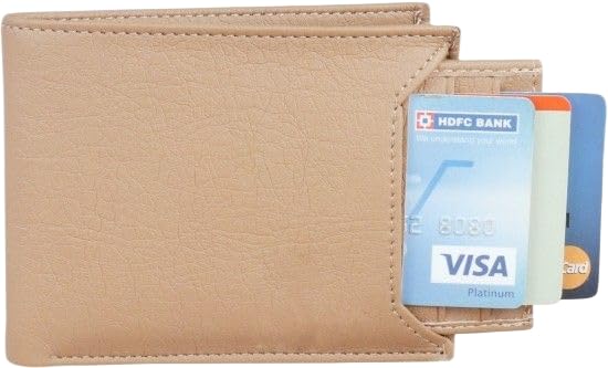 Boys Casual, Trendy, Formal, Evening/Party, Ethnic Beige Artificial Leather Money Clip (10 Card Slots)-Men’s Wallet and Card Holder with Secure Storage-image-31