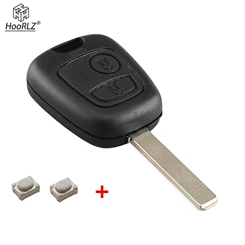 HooRLZ Peugeot Key Fob Replacement Compatible with Peugeot 107 207 306 307 406 407 Citroen C1 C2 C3 C5 C6 Remote Car Key Case Cover - Image 2