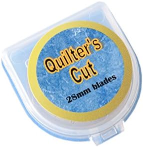 Quilter’s Cut 28mm Rotary Blades, 12 Pack, Fits Olfa, Fiskars, Martelli, & Truecut