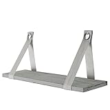 Dimensionen (HxLxB): 20,5x13x49,5cm | Material: Massives Paulowniaholz | Farbe: Grau