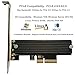 Bejavr M.2 NVME to PCIe 3.0/4.0 x4 Adapter, NVME/AHCI SSD to PCIe Expansion Card with Aluminum Heatsink Solution, Supports PCI-Express X4 X8 X16 Slots