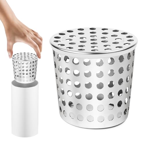 Yooyan Edelstahlschutz Dachrinnen Laubschutz, Regenrinnen Fallrohrschutz, Dachrinnenschutzreiniger aus Edelstahl Abflussfilter für Den Außenbereich, Anti-Blockierung, Korrosionsbeständiger Filtersieb