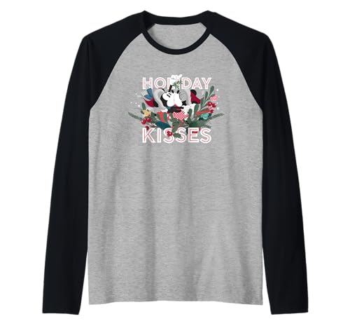 Mickey et Minnie Mouse Raglan Tee le Cadeau de Noël Disney Parfait