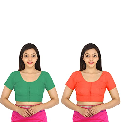 Image of Namita Women's Rubia Cotton Solid Half Sleeve Blouse