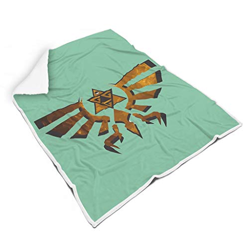 XHJQ88 - Albornoz de Cobre con Estampado de Zelda - Estilo Vintage, cómodo y Apto para Adultos, Polar, Blanco, 50x60 Inch