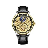 Joyas de diamantes de imitación, decoración, diseño de relojes de lujo clásico para hombres;