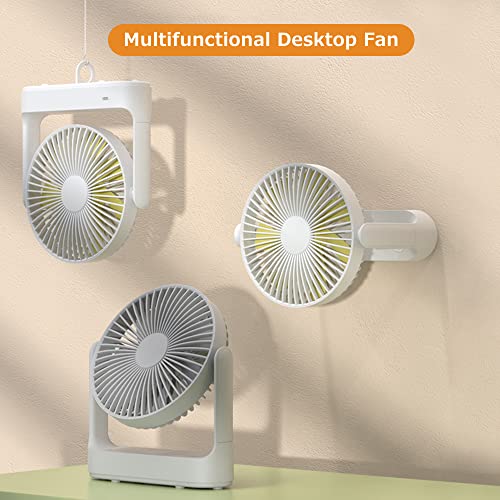 Cnll Ventilador de mesa multifuncional de baixo ruído 4 marchas ajustável vento destacável lâmina de