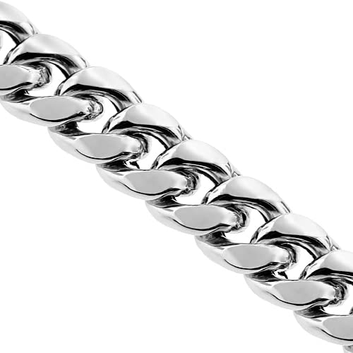 6Mm Miami Cuban Chain Rope Necklace 16" 18" 20" - White Gold (18) #TOP4