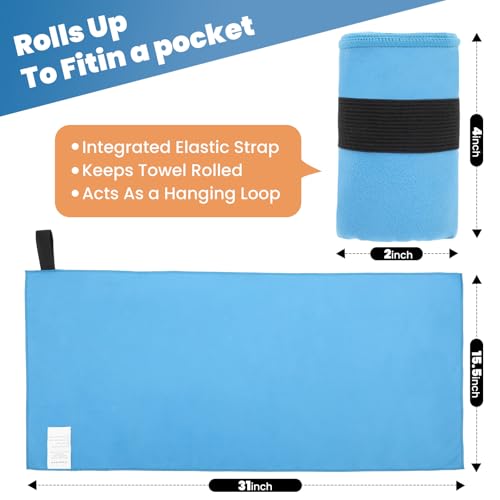 Yaozoon 3 Pack Gym Towel Men Women Quick Dry Microfiber Workout Gear for Body Sweat - image 2