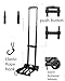 Minisize Folding Luggage Cart with 2 Wheels Lightweight Plastic Luggage Trolley Office Hand Truck for Shopping Travel Camping and School Use Trolley,L12.6 x W9 inch.Maximum Load 66Lbs