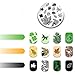 Produktbild Nagel Stempelplatte Set Geometrie Blume Vorlage Nail Art Bild Platte DIY Weihnachten Blatt Pflanze Maniküre Stempel