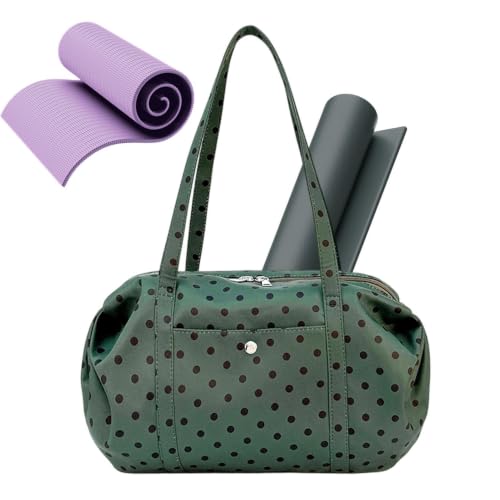 Bolsa de deporte portátil y ligera verde para actividades de natación, tenis y fin de semana