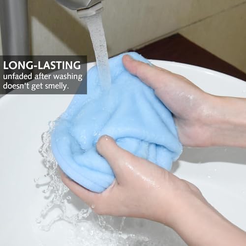 4 Pack Make Up Remover Cloth, 40 * 20 CM Flannel Face Cloth Face Wipes for Sensitive Skin Make Up Removing(Black+Pink+Blue+Grey) - Image 3