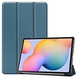 Kepuch Custer Hülle für Samsung Galaxy Tab S6 Lite 2024 2022 2020 P620 P625 P627 P613 P619 P610 P615,Smart PU-Leder Hüllen Schutzhülle Tasche Hülle Cover - Grün