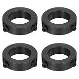QUARKZMAN 4pcs Bagues d'Accouplement à Vis en Acier au Carbone, Bague de Réglage Fente Dou...
