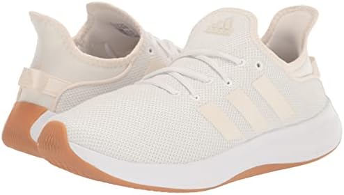 adidas Women's Cloudfoam Pure Sportswear Sneakers, White/Chalk White/Zero Metallic, 7.5 | Image 6