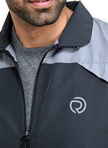 Image of TRUEREVO Mens Solid Quick Dry Running Sports Long Sleeve Jacket Ultra Light Thin Performance Gym Activewear