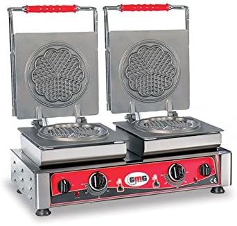 Professional Catering Double Waffle Maker GMG We Heart Amore S 2 Teflon 21S