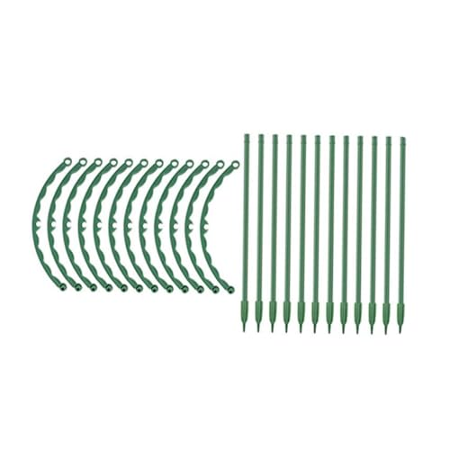 CAXUSD 1 Juego Marco de Soporte de la Planta apuestas Interior apoya Apoyo Soporte para Plantas estacas de Soporte Vegetal Estante de Escalada el plastico Green