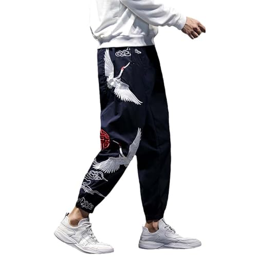 Pantalon décontracté style chinois ample fini les vêtements serrés