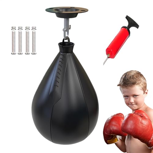 Sac de boxe suspendu compact pour s'entraîner chez soi sans encombrer l'espace