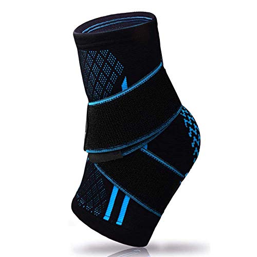 Ankle Brace, Ankle Support for Women and Men, Adjustable Ankle Sleeve, Arch Brace Support & Foot Stabilizer, Ankle Wrap Protect Against Ankle Sprains or Swelling, Effective Joint Pain Foot Pain Relief from Heel Spurs ï¼ˆsingleï¼‰