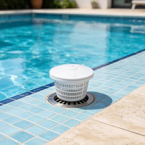 Evita atascos con la cesta de skimmer universal resistente para piscinas 4