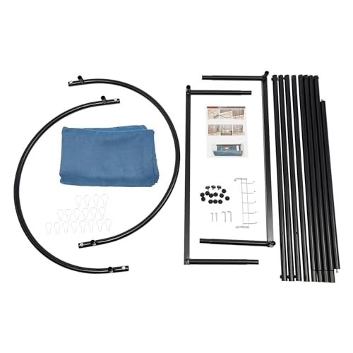 Cabina de Cambio Portátil Pop-Up, 78.7" Altura, Tienda de Privacidad con Cortina, Capacidad 66 lbs para Eventos, Camping, Fotografía (Azul) miniatura 7
