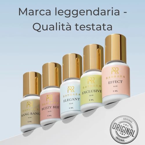 Professioneller Wimpern Kleber Extensions BARBARA „Exklusiv“ | Dauerhaft bis zu 8 wochen | Wimpern Kleber Sensitiv für Empfindliche Augen - Minimale Dämpfe | Sehr schnelle 0,5-1 Sek |