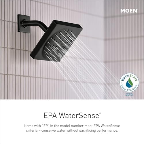 Moen T2742EPBL Glyde One-Handle Posi-Temp Eco-Performance Shower Trim, Valve Required, Matte Black image 5