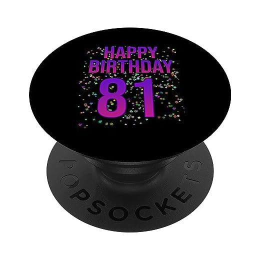 81 cumpleaños divertido - Feliz 81 cumpleaños PopSockets PopGrip Intercambiable