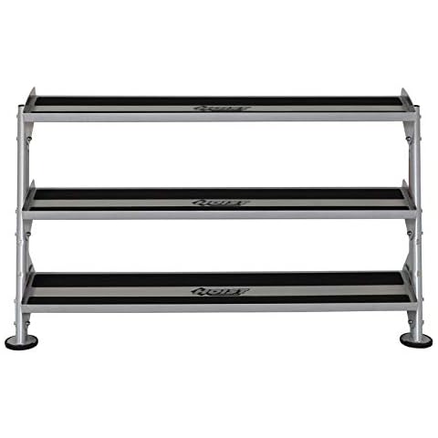 HOIST Fitness 60" Horizontal Dumbbell Rack With Optional 3-Tier Multilevel Weight Storage Organizer for Home Gym Cover